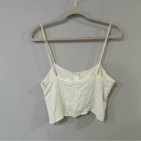 Amuse Society Cream Sleeveless Tank Top Button Down Camisole Women’s Size Small - Picture 4 of 5